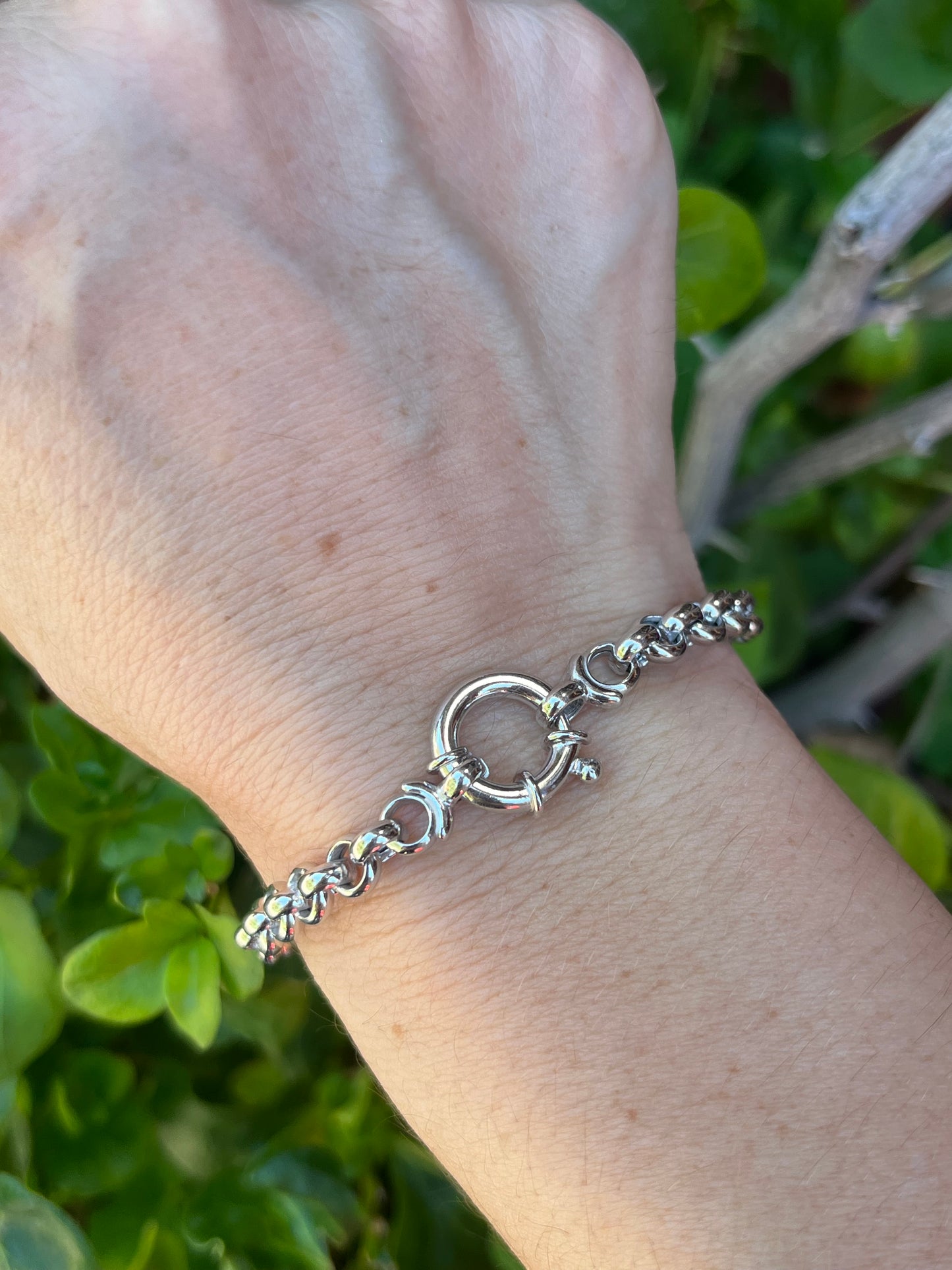 Pulsera  rolo broche timón