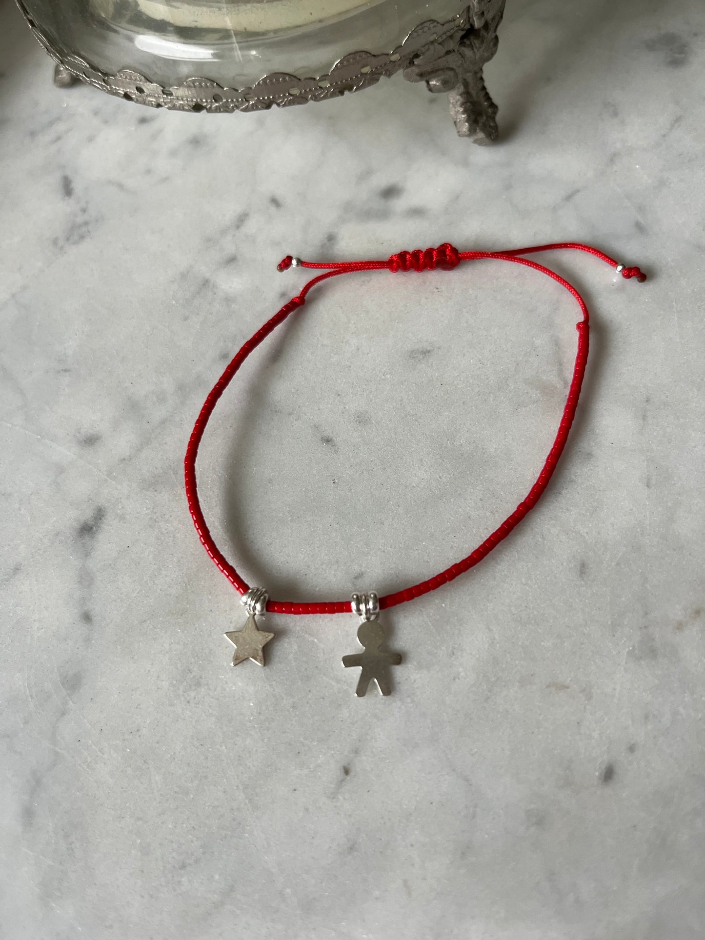 Pulsera de hilo rojo Mi Pequeña Estrella (Niño)