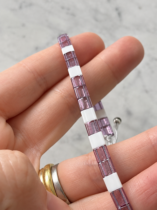 Pulsera cristales japoneses inspirada en Deportes Concepción – Ana Diseño (foto 2)