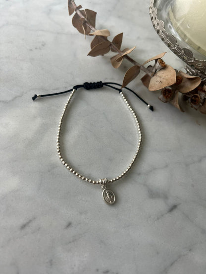 Pulsera de Protección Plata Virgen de los Rayos