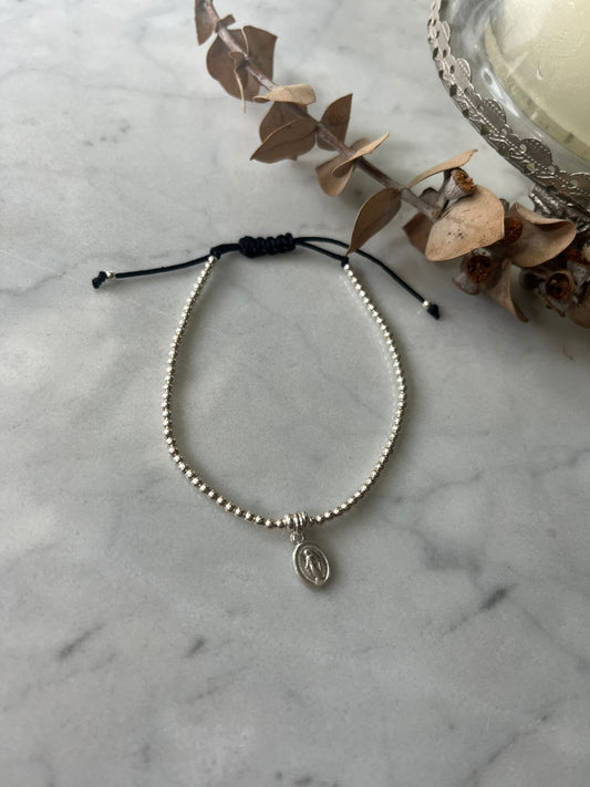 Pulsera de Protección Plata Virgen de los Rayos
