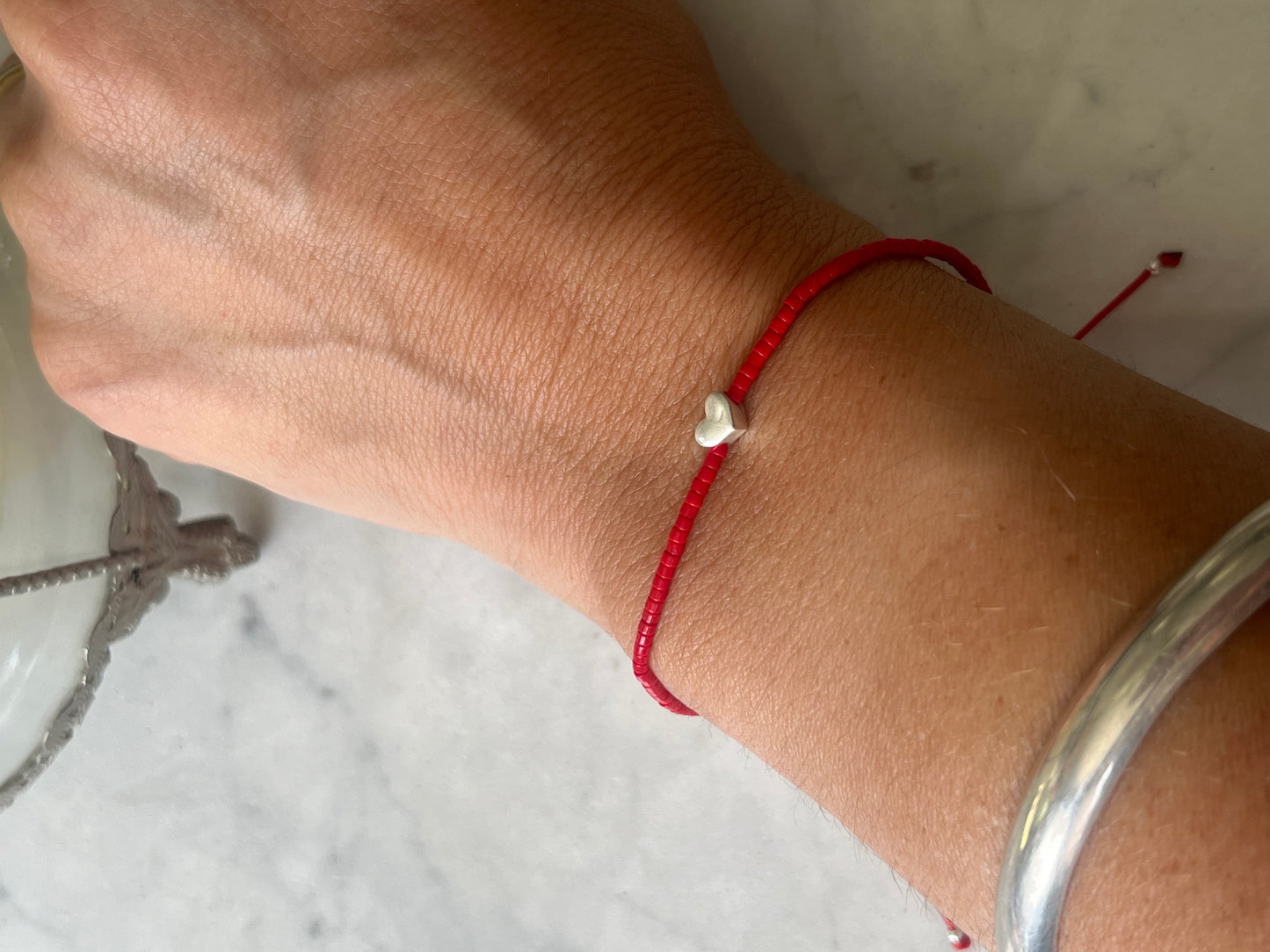 Pulsera  hilo rojo protección ✨ Rojo Amor