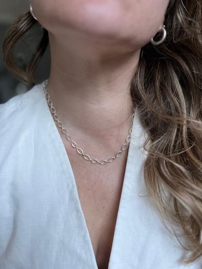 Cadena limada ovalada de 45cm