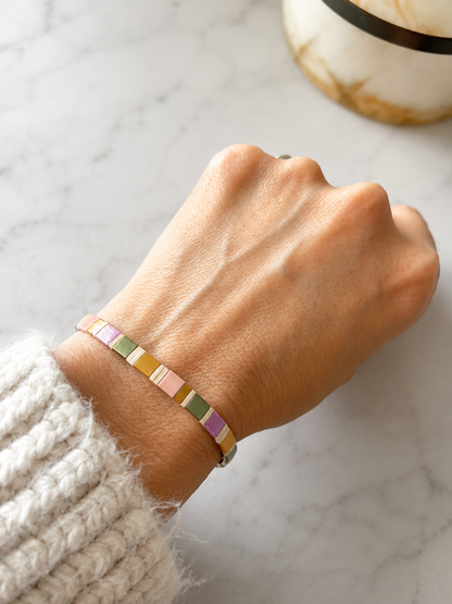 Pulsera de tila colores Jardín de Primavera