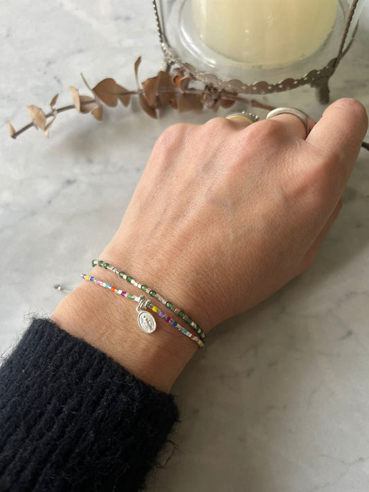 Pulsera Virgen de los Rayos – Protección y Luz Divina