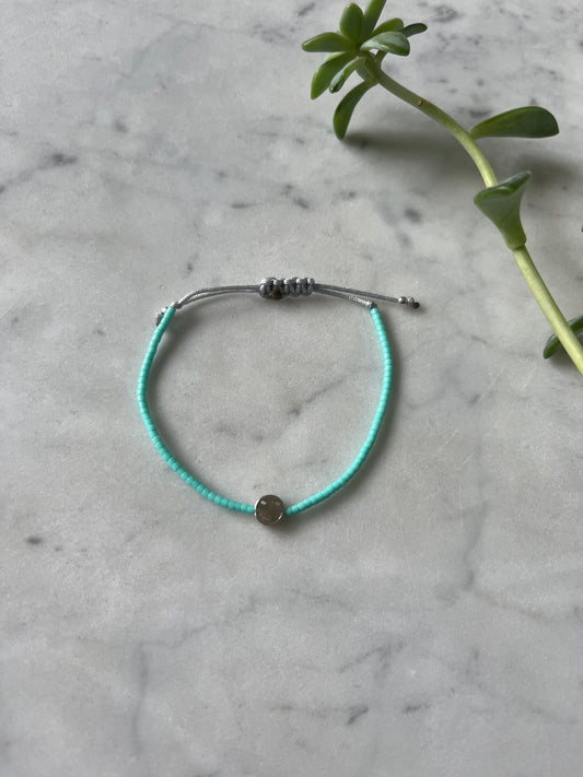 💙 Pulsera Turquesa Sonriente