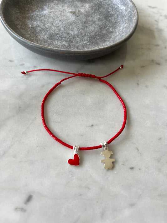 Pulsera Hilo Rojo Mi Pequeño Amor (niña)