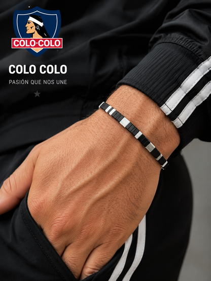 Pulsera de tila colores Blanco Eterno – Pulsera inspirada en Colo-Colo