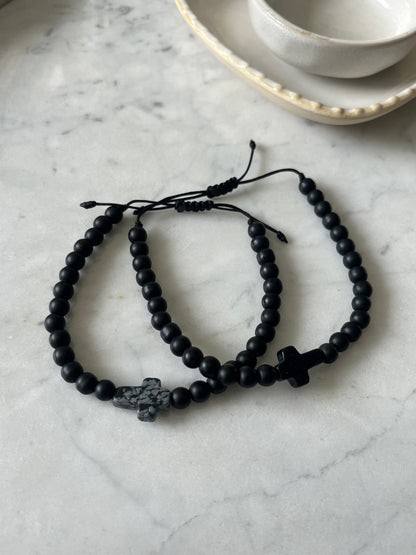 Pulsera hombre Obsidiana Nevada ✨