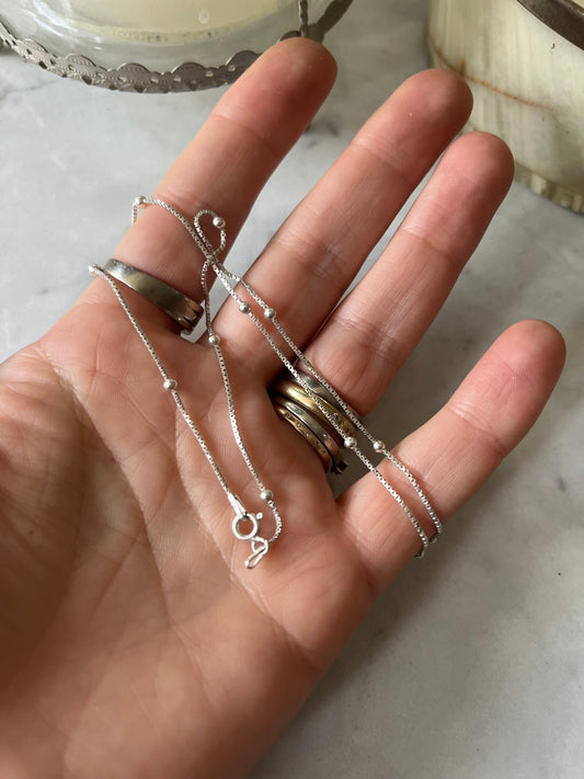 Cadena plata 40cm