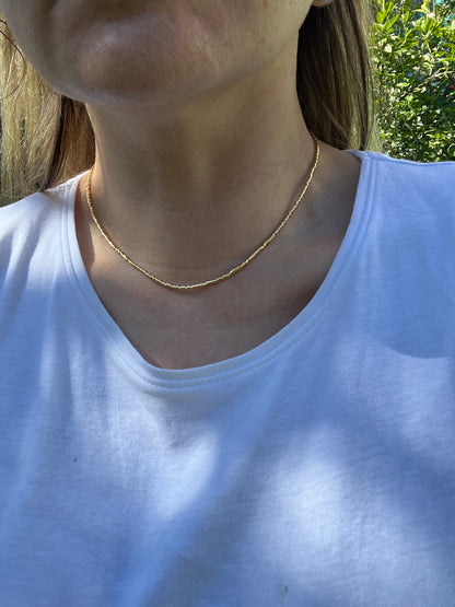 ✨ Cadena Minimal Oro 24k