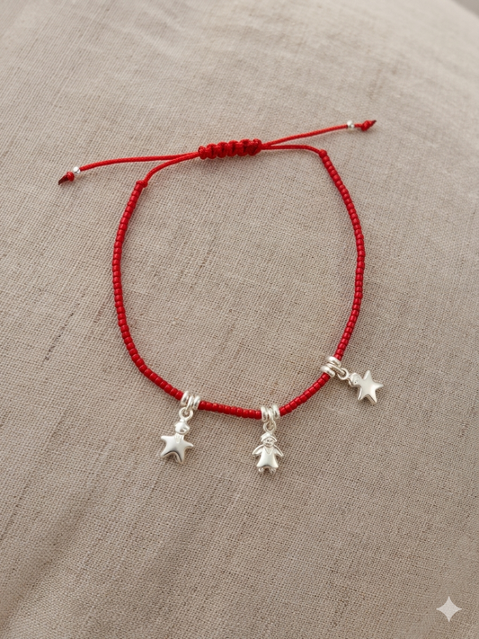 Pulsera hilo rojo niño niña niño
