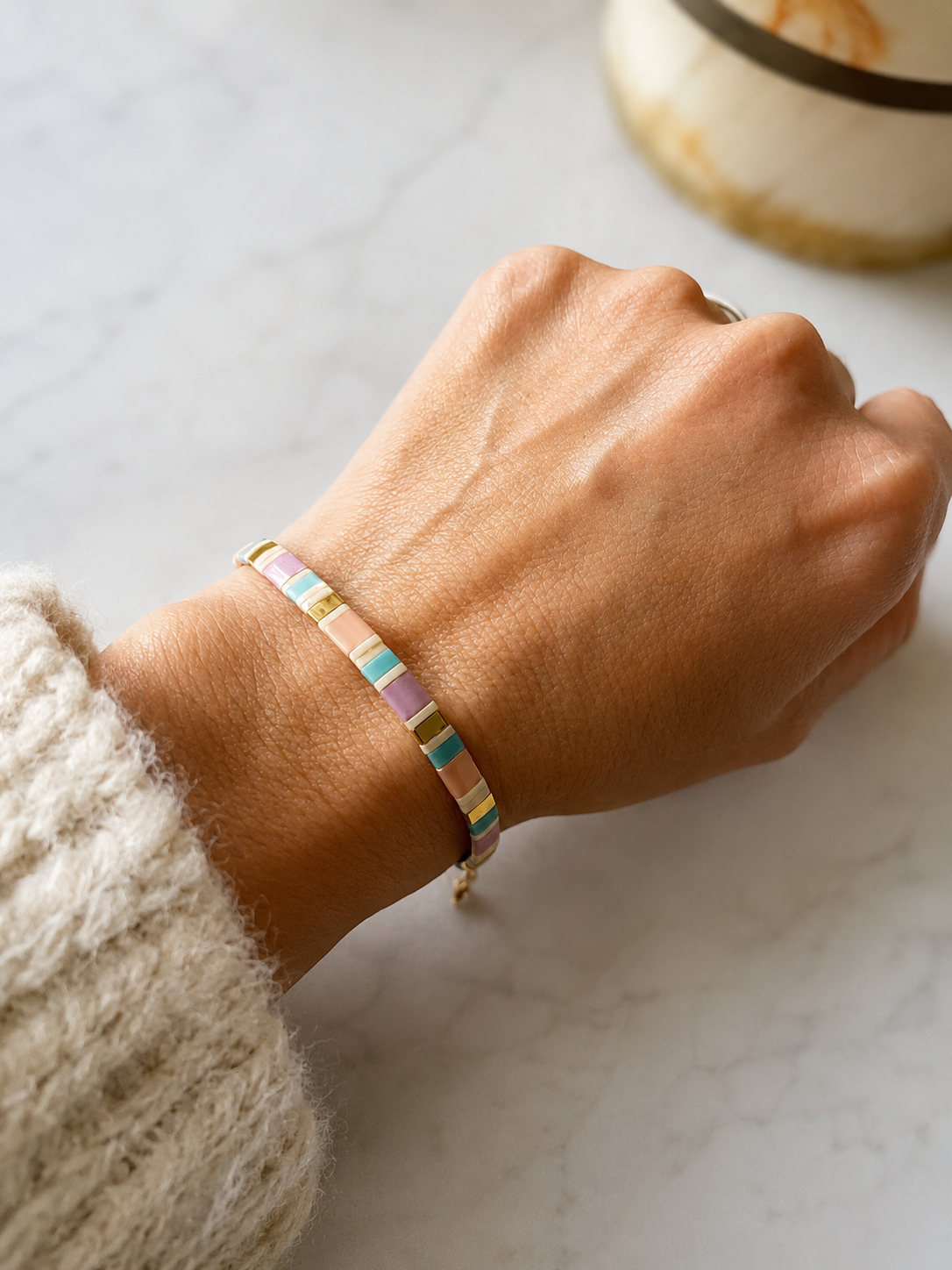 Pulsera de tila colores  Brisa pastel