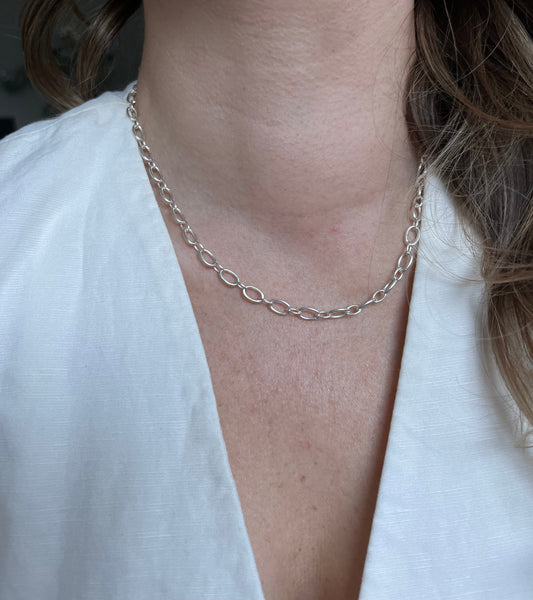 Cadena limada ovalada de 45cm