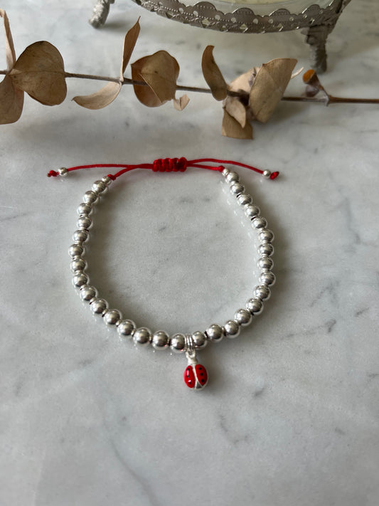 🐞 Pulsera Hilo Rojo Lady Lucky