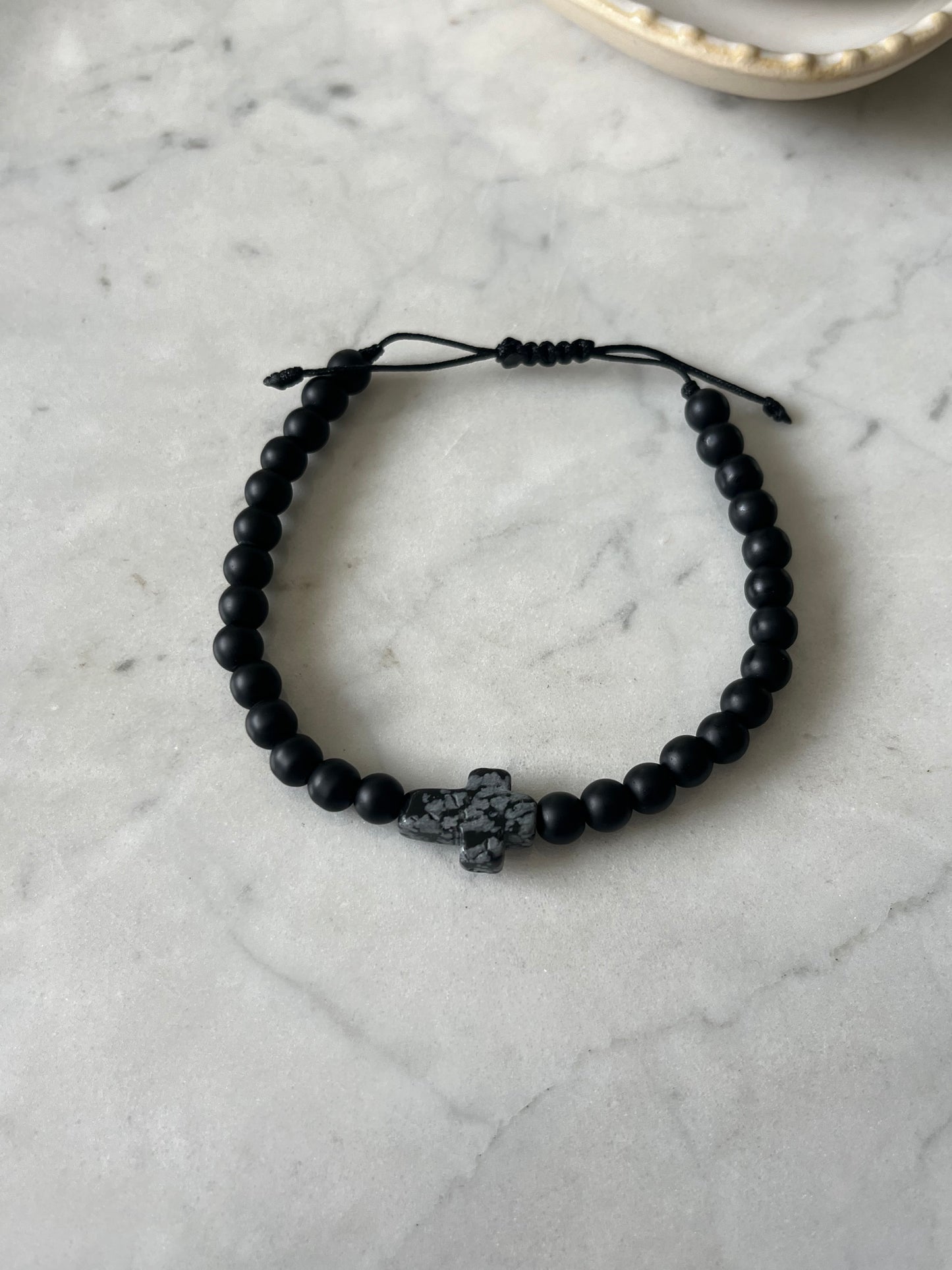 Pulsera hombre Obsidiana Nevada ✨
