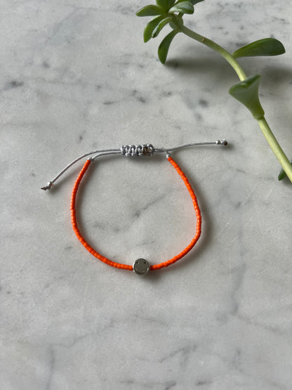 🧡 Pulsera Naranja Sonriente