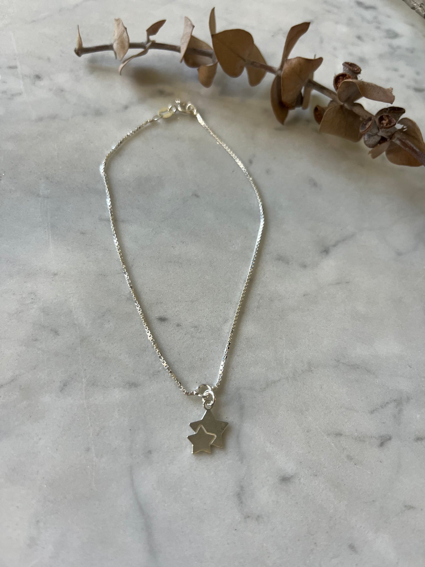 Tobillera estrella ⭐️ plata