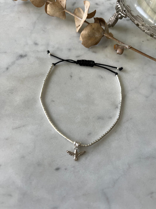 🕊️ Pulsera Espíritu Santo en plata