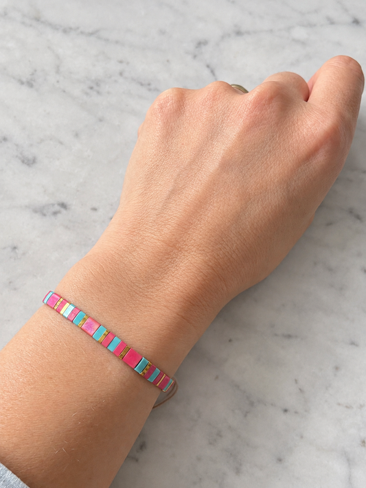 Pulsera de tila colores Amanecer Coral – Ana Diseño (foto 1)