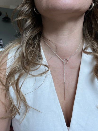 Cadena diseño plata ajustable