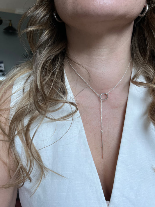 Cadena diseño plata ajustable