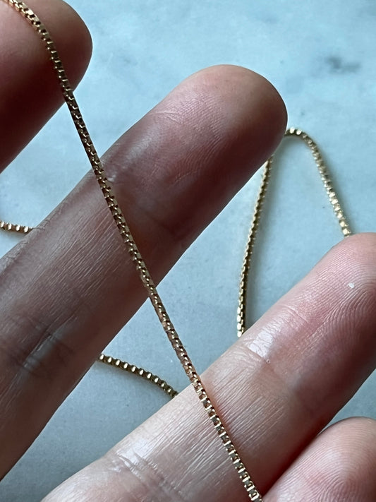 Cadena veneciana baño de oro 49cm