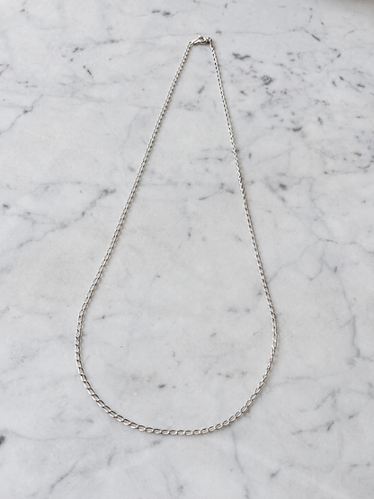 Cadena espiga de plata 45 cm – Ana Diseño