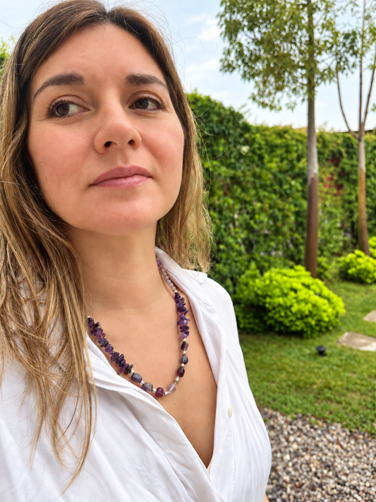 Collar de amatista