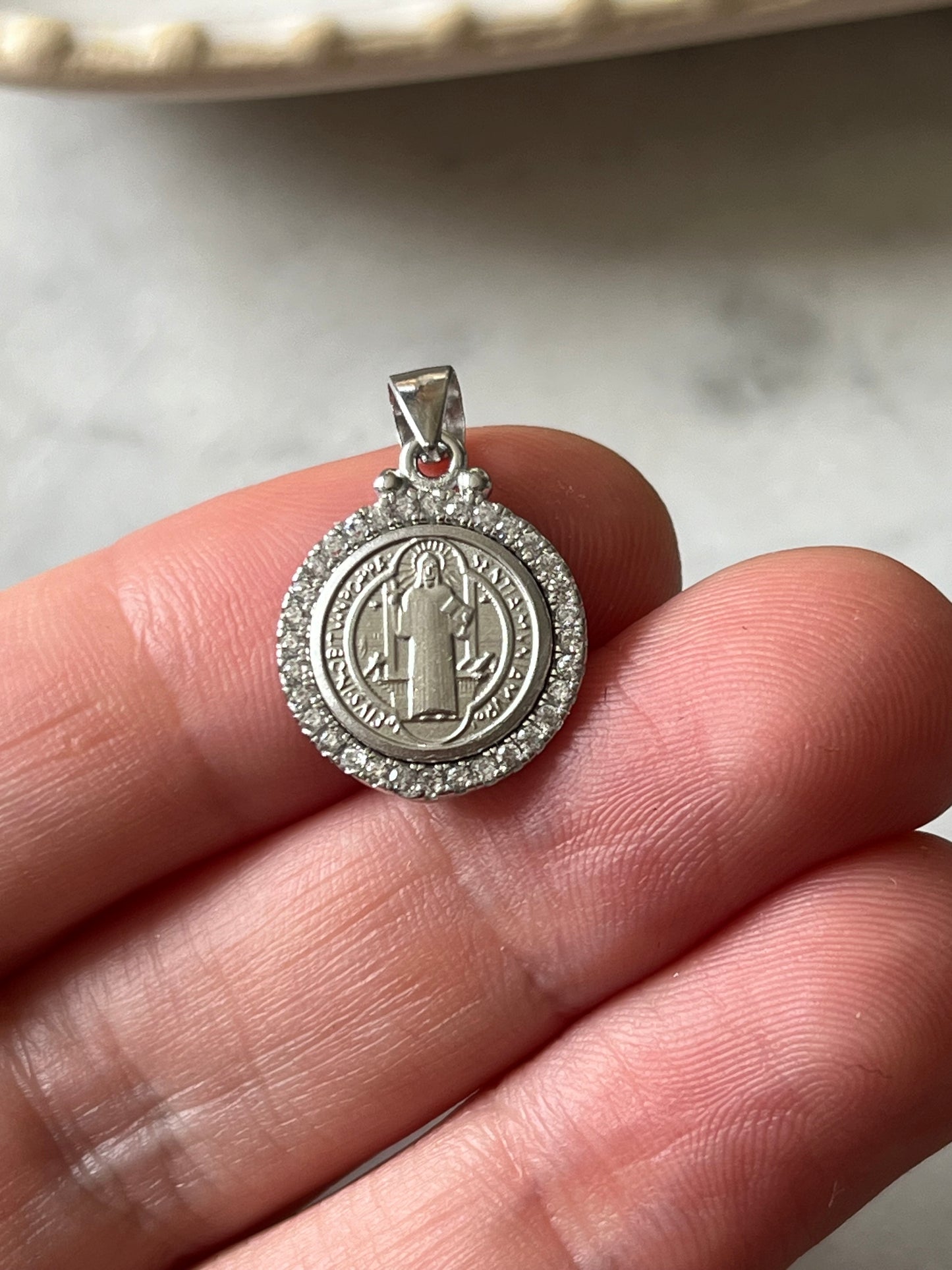 Medalla San Benito en plata