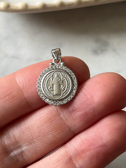 Medalla San Benito en plata