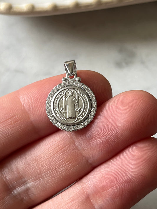 Medalla San Benito en plata
