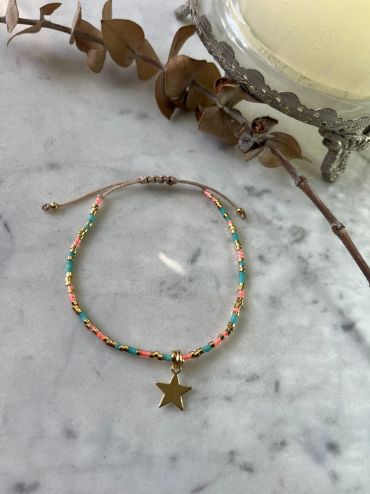 Pulsera estrella multicolor ✨